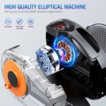 Under Desk Elliptical Machine, Ellipse Leg Exerciser as Seen on Tv for Seniors Fully Assembled, Quiet & Portable Electric Seated Pedal Exerciser with Remote Control & 12 Adjustable Speeds - Image 3