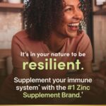 Nature’s Bounty Zinc 50mg, Immune Support & Antioxidant Supplement, Promotes Skin Health, 1 Caplet Per Day, Gluten Free, 250 Vegetarian Caplets - Image 5