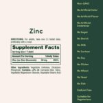 Nature’s Bounty Zinc 50mg, Immune Support & Antioxidant Supplement, Promotes Skin Health, 1 Caplet Per Day, Gluten Free, 250 Vegetarian Caplets - Image 6
