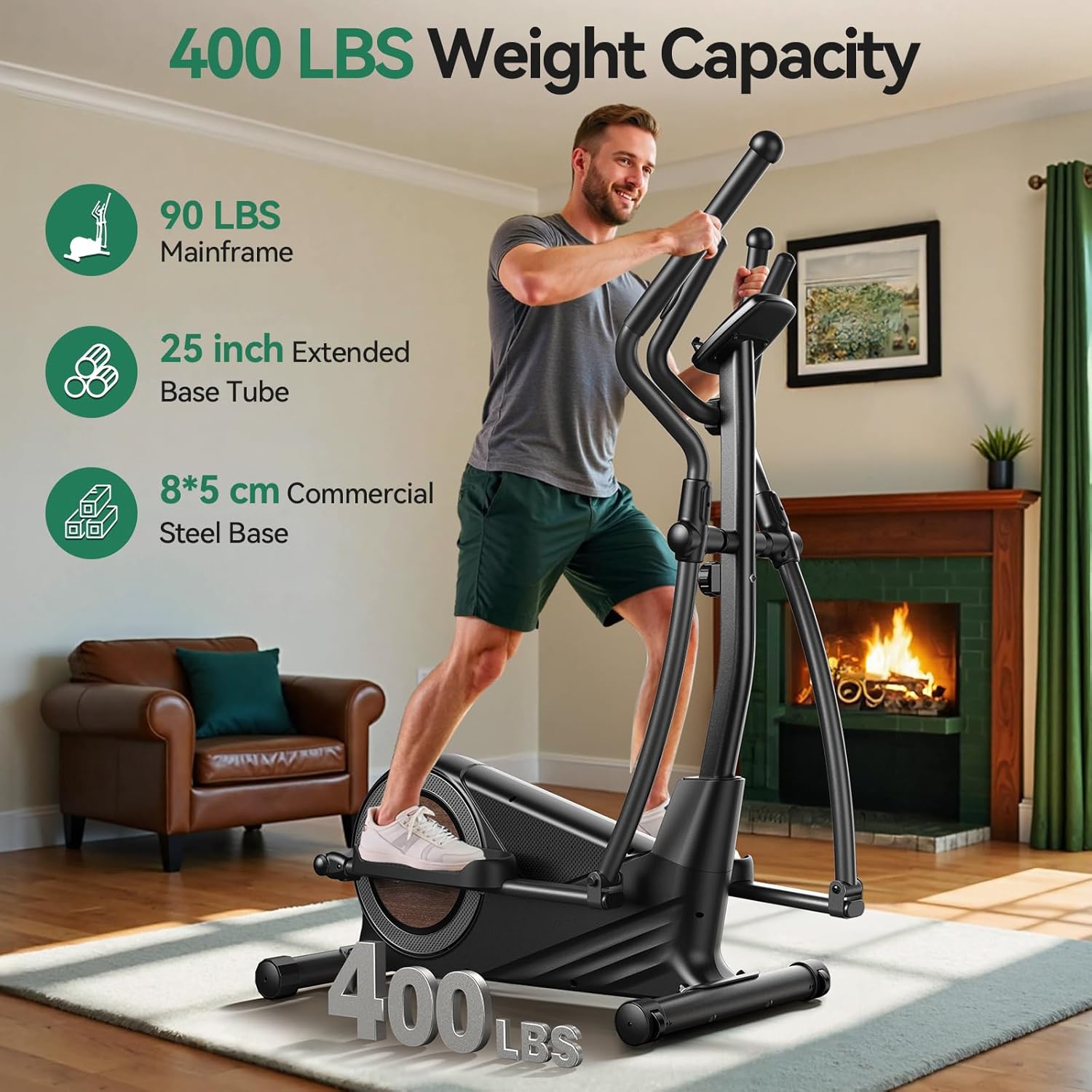 1759515256_Niceday-Elliptical-Exercise-Machine-Elliptical-Machine-for-Home-Magnetic-Elliptical-Trainer-with-15.5IN-19IN-Stride-16-Resistance-Levels-400LBS-Loading-Capacity-Support-Kinomap-APP.jpg Niceday Elliptical Exercise Machine, Elliptical Machine for Home, Magnetic Elliptical Trainer with 15.5IN-19IN Stride, 16 Resistance Levels, 400LBS Loading Capacity, Support Kinomap APP - Image 5