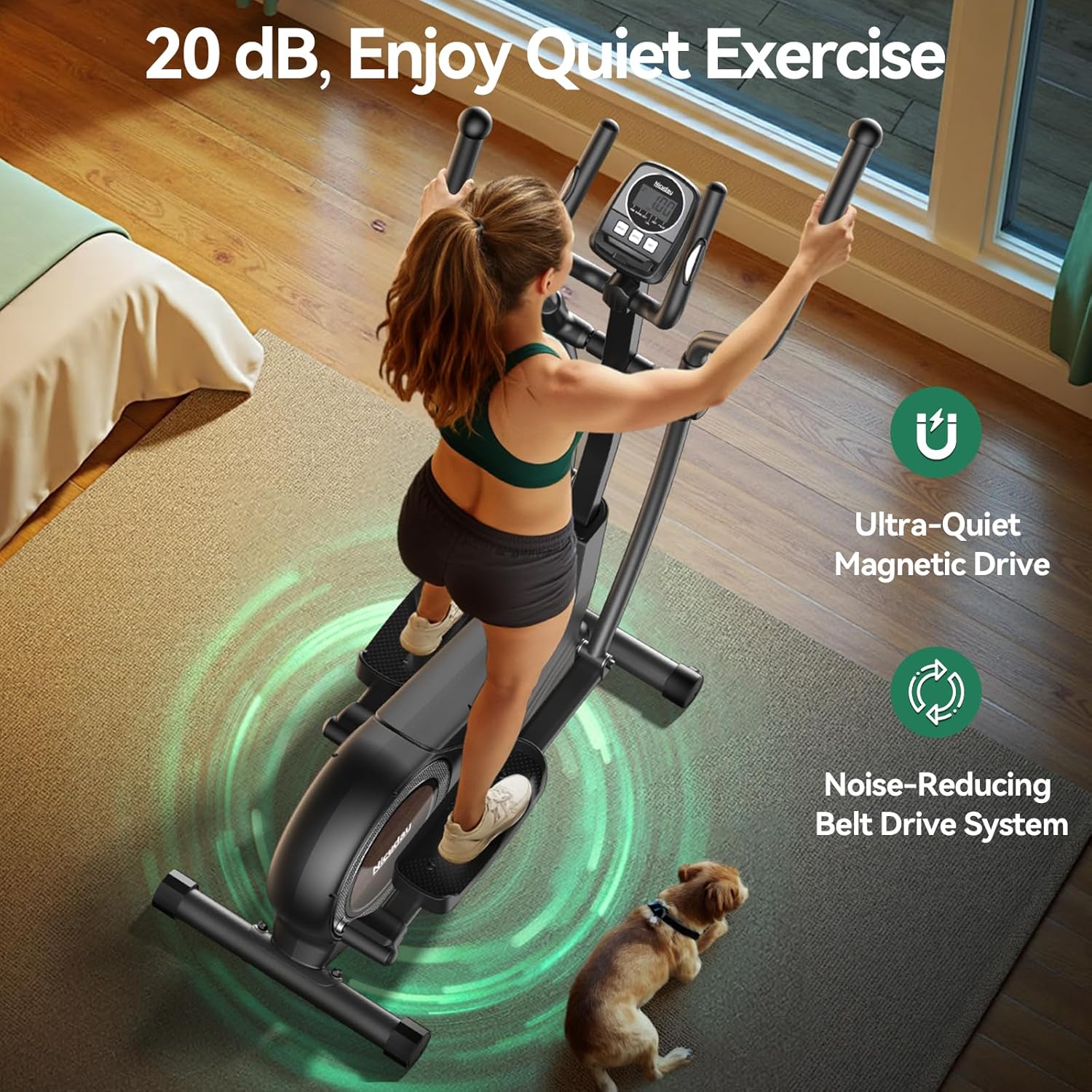 1759515258_Niceday-Elliptical-Exercise-Machine-Elliptical-Machine-for-Home-Magnetic-Elliptical-Trainer-with-15.5IN-19IN-Stride-16-Resistance-Levels-400LBS-Loading-Capacity-Support-Kinomap-APP.jpg Niceday Elliptical Exercise Machine, Elliptical Machine for Home, Magnetic Elliptical Trainer with 15.5IN-19IN Stride, 16 Resistance Levels, 400LBS Loading Capacity, Support Kinomap APP - Image 6