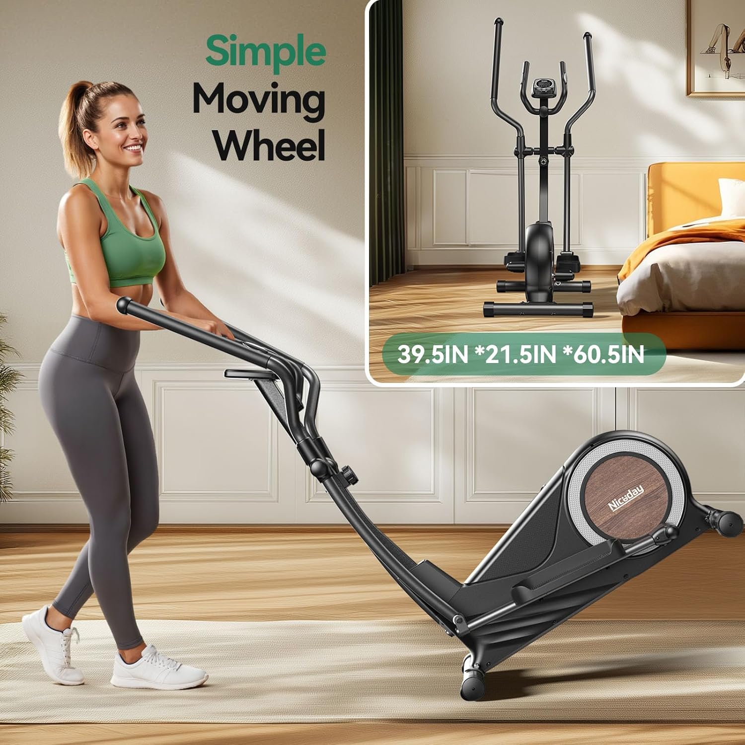 1759515264_Niceday-Elliptical-Exercise-Machine-Elliptical-Machine-for-Home-Magnetic-Elliptical-Trainer-with-15.5IN-19IN-Stride-16-Resistance-Levels-400LBS-Loading-Capacity-Support-Kinomap-APP.jpg Niceday Elliptical Exercise Machine, Elliptical Machine for Home, Magnetic Elliptical Trainer with 15.5IN-19IN Stride, 16 Resistance Levels, 400LBS Loading Capacity, Support Kinomap APP - Image 9