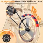 YOSUDA Elliptical Exercise Machine, 3-in-1 (Elliptical + Cardio Climber + Stair Stepper) Elliptical Machine for Home with 45°Incline, 15.5 in Stride, 16-Levals Resistance, Quiet Magnetic System - Image 6