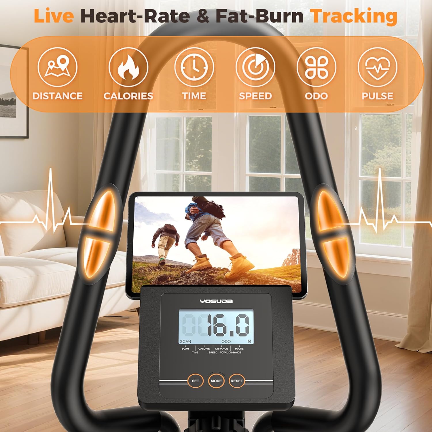 1759515339_YOSUDA-Elliptical-Exercise-Machine-3-in-1-Elliptical-Cardio-Climber-Stair-Stepper-Elliptical-Machine-for-Home-with-45°Incline-15.5-in-Stride-16-Levals-Resistance-Quiet-Magnetic-System.jpg YOSUDA Elliptical Exercise Machine, 3-in-1 (Elliptical + Cardio Climber + Stair Stepper) Elliptical Machine for Home with 45°Incline, 15.5 in Stride, 16-Levals Resistance, Quiet Magnetic System - Image 8