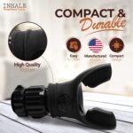 Inhale Respiratory Trainer | Compact Lung Exercise Device with High Grade Silicone | Carrying Case Included | Breath Trainer with Adjustable Resistance | Portable & Easy to Clean - Image 3