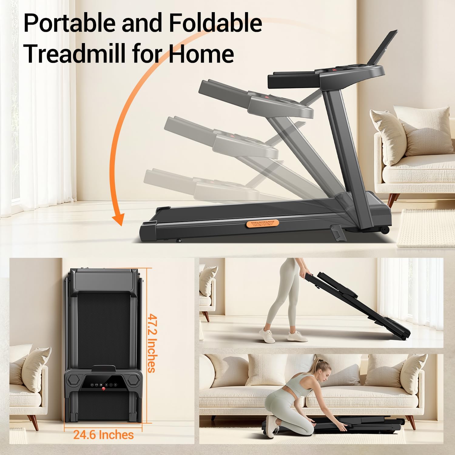 1759515400_12-Incline-Treadmill-with-Handle-3-in-1-Portable-Treadmills-for-Home-and-Office-Foldable-Treadmills-with-300-Lbs-Weight-Capacity-3.0HP-Quiet-Walking-Pad-Treadmill-Three-Touch-Screen.jpg 12% Incline Treadmill with Handle, 3-in-1 Portable Treadmills for Home and Office, Foldable Treadmills with 300 Lbs Weight Capacity, 3.0HP Quiet Walking Pad Treadmill, Three Touch Screen - Image 5