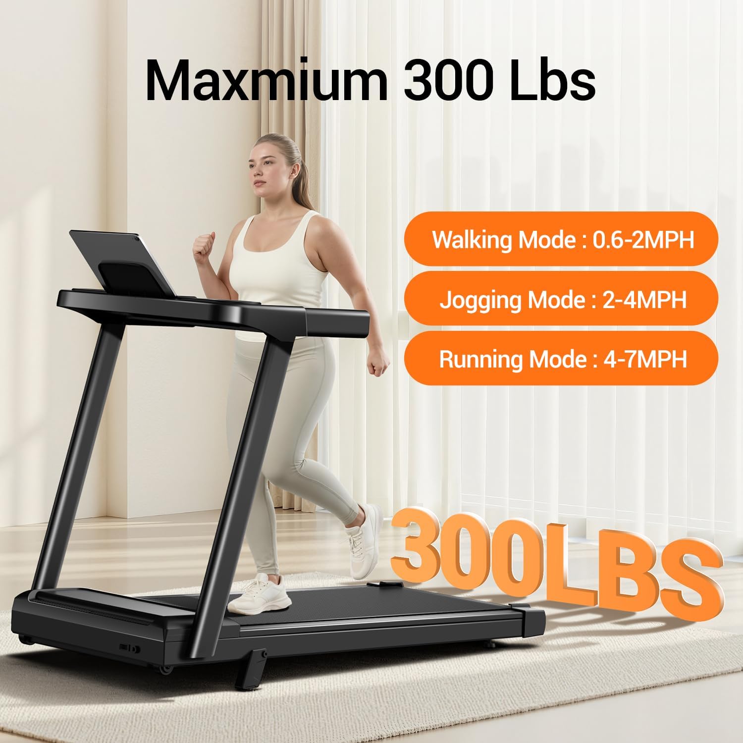 1759515403_12-Incline-Treadmill-with-Handle-3-in-1-Portable-Treadmills-for-Home-and-Office-Foldable-Treadmills-with-300-Lbs-Weight-Capacity-3.0HP-Quiet-Walking-Pad-Treadmill-Three-Touch-Screen.jpg 12% Incline Treadmill with Handle, 3-in-1 Portable Treadmills for Home and Office, Foldable Treadmills with 300 Lbs Weight Capacity, 3.0HP Quiet Walking Pad Treadmill, Three Touch Screen - Image 6
