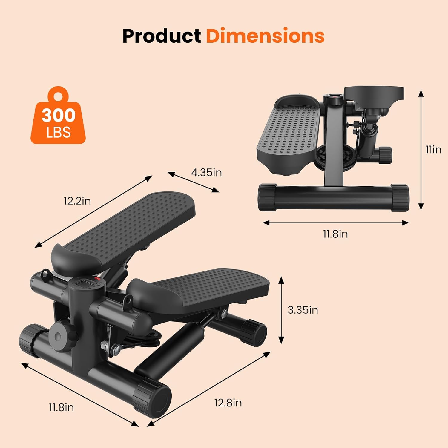 1759515445_Sweetcrispy-Mini-Stair-Steppers-with-Resistance-Bands-for-Exercise-at-Home-Portable-Exercise-Twist-Stepper-Machine-for-Full-Body-Workout-265LBS-Capacity.jpg Sweetcrispy Mini Stair Steppers with Resistance Bands for Exercise at Home, Portable Exercise Twist Stepper Machine for Full Body Workout, 265LBS Capacity - Image 5