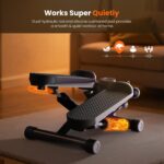 Sweetcrispy Mini Stair Steppers with Resistance Bands for Exercise at Home, Portable Exercise Twist Stepper Machine for Full Body Workout, 265LBS Capacity - Image 6