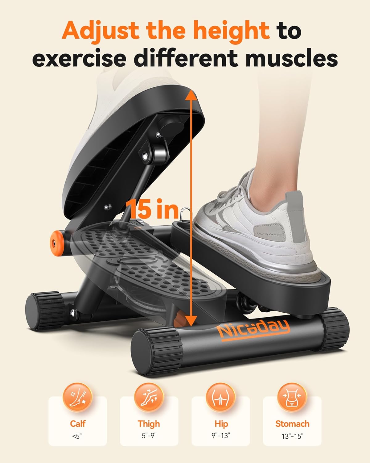 1759515538_Niceday-Steppers-for-Exercise-Stair-Stepper-with-Resistance-Bands-Mini-Stepper-with-300LBS-Loading-Capacity-Hydraulic-Fitness-Stepper-with-LCD-Monitor.jpg Niceday Steppers for Exercise, Stair Stepper with Resistance Bands, Mini Stepper with 300LBS Loading Capacity, Hydraulic Fitness Stepper with LCD Monitor - Image 5