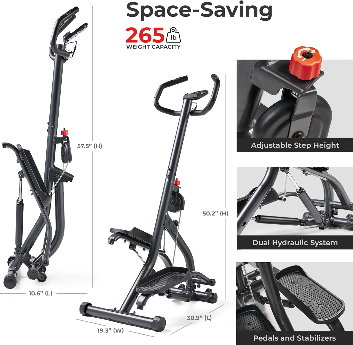 1759515572_Sunny-Health-Fitness-Stair-Stepper-wHandlebar-Extended-Step-Range-Climber-Machine-for-Legs-Core-and-Glute-Workouts-Connection-with-Free-SunnyFit-App.jpg Sunny Health & Fitness Stair Stepper w/Handlebar, Extended Step Range Climber Machine for Legs, Core and Glute Workouts, Connection with Free SunnyFit App - Image 7