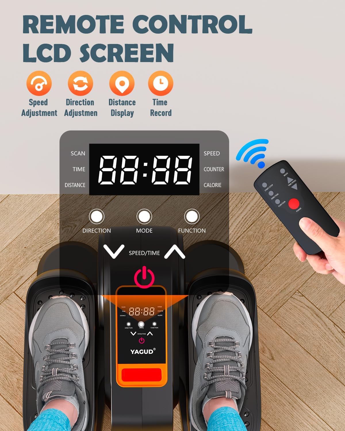 1759515655_Under-Desk-Elliptical-Machine-Ellipse-Leg-Exerciser-for-Seniors-with-12-Adjustable-Speed-Quiet-Portable-Electric-Machine-Seated-Pedal-Exerciser-with-Remote-Control-for-Home.jpg Under Desk Elliptical Machine, Ellipse Leg Exerciser for Seniors with 12 Adjustable Speed, Quiet & Portable Electric Machine Seated Pedal Exerciser with Remote Control for Home - Image 6