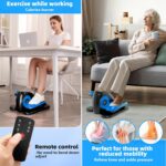 ANCHEER Under Desk Elliptical, Ellipse Leg Exerciser for Seniors Fully Assembled , Electric Seated Pedal Exerciser with Remote Control & 12 Adjustable Speed/Resistance - Image 4