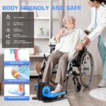 ANCHEER Under Desk Elliptical, Ellipse Leg Exerciser for Seniors Fully Assembled , Electric Seated Pedal Exerciser with Remote Control & 12 Adjustable Speed/Resistance - Image 5