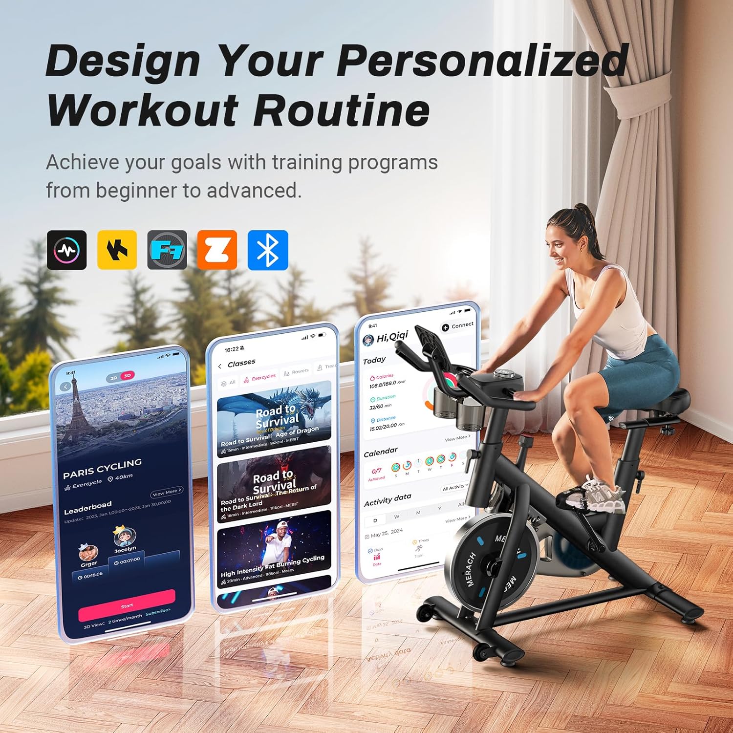 1759515934_MERACH-Exercise-Bike-Brake-Pad-Stationary-Bike-with-Exclusive-App-Low-Noise-Indoor-Cycling-Bike-with-300lbs-Weight-Capacity-Tablet-Mount-and-Fitness-Courses-for-Weight-Loss.jpg MERACH Exercise Bike, Brake Pad Stationary Bike with Exclusive App, Low Noise Indoor Cycling Bike with 300lbs Weight Capacity, Tablet Mount and Fitness Courses for Weight Loss - Image 3