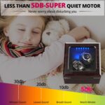 High End Watch Winder for Automatic Watches with Super Quiet Motor, Blue LED Light & Rotation Mode Setting, Watch Winder for Rolex with Flexible Pillow, Dual Power - Image 3