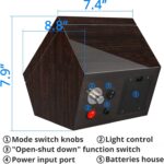 High End Watch Winder for Automatic Watches with Super Quiet Motor, Blue LED Light & Rotation Mode Setting, Watch Winder for Rolex with Flexible Pillow, Dual Power - Image 6