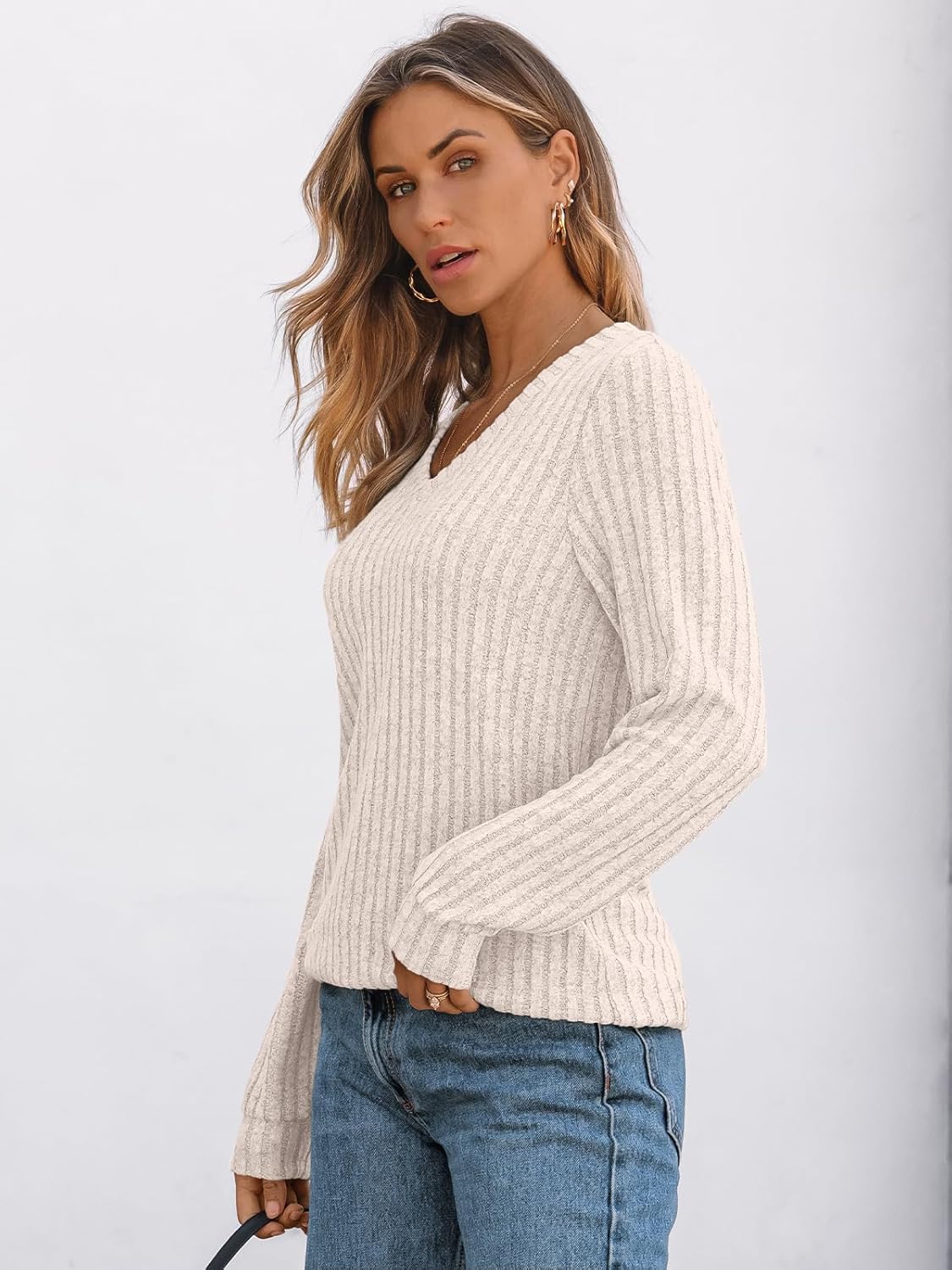 1759516376_AUTOMET-Womens-V-Neck-Long-Sleeve-Shirt-Fall-Fashion-Tops-Tunic-Dressy-Casual-Sweater-Clothes-Cute-Trendy-Work-Outfits-2025.jpg AUTOMET Womens V Neck Long Sleeve Shirt Fall Fashion Tops Tunic Dressy Casual Sweater Clothes Cute Trendy Work Outfits 2025 - Image 4