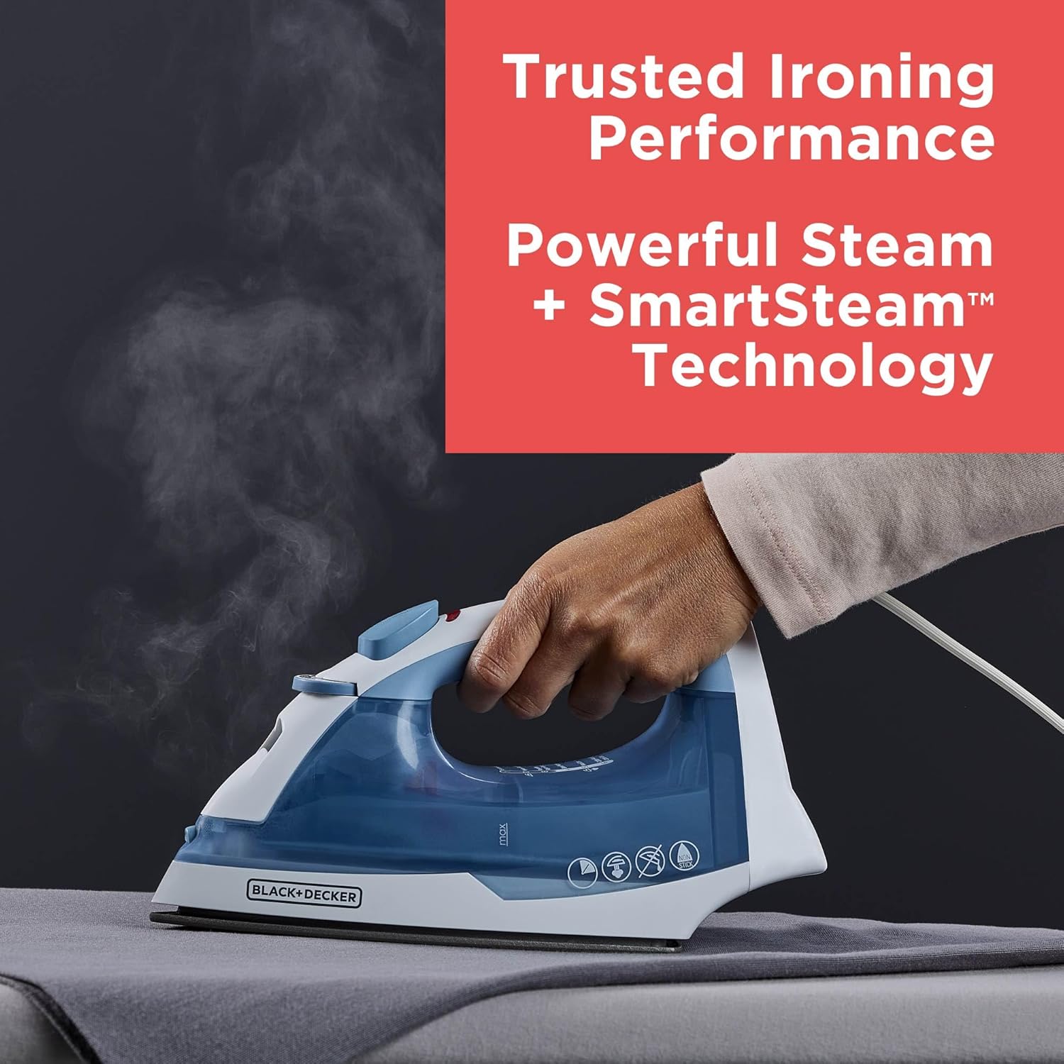 1759516496_BLACKDECKER-Easy-Steam-Compact-Iron-for-Clothes-Automatic-Shutoff-Nonstick-Plate-Light-Weight-1200-Watts.jpg BLACK+DECKER Easy Steam Compact Iron for Clothes, Automatic Shutoff, Nonstick Plate, Light Weight, 1200 Watts - Image 4