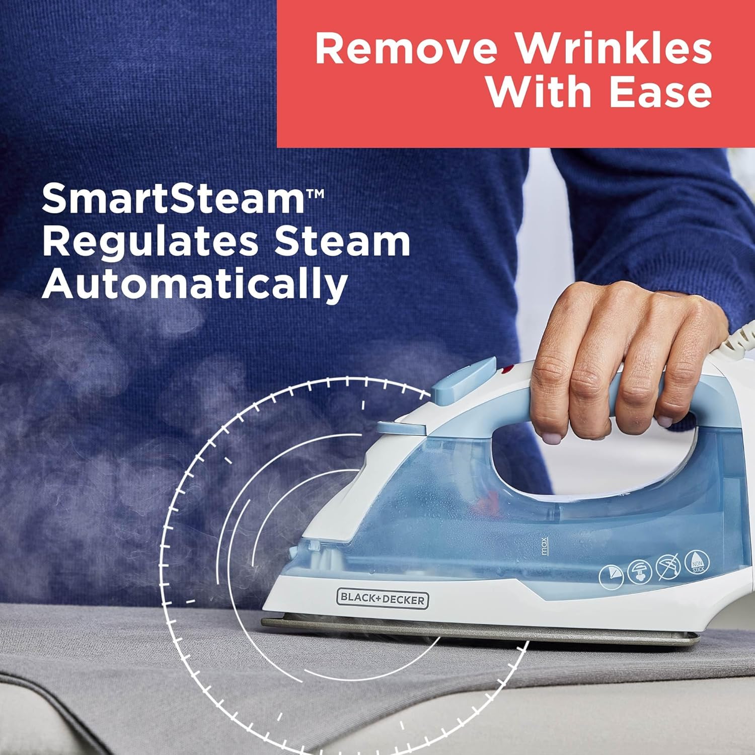 1759516502_BLACKDECKER-Easy-Steam-Compact-Iron-for-Clothes-Automatic-Shutoff-Nonstick-Plate-Light-Weight-1200-Watts.jpg BLACK+DECKER Easy Steam Compact Iron for Clothes, Automatic Shutoff, Nonstick Plate, Light Weight, 1200 Watts - Image 7