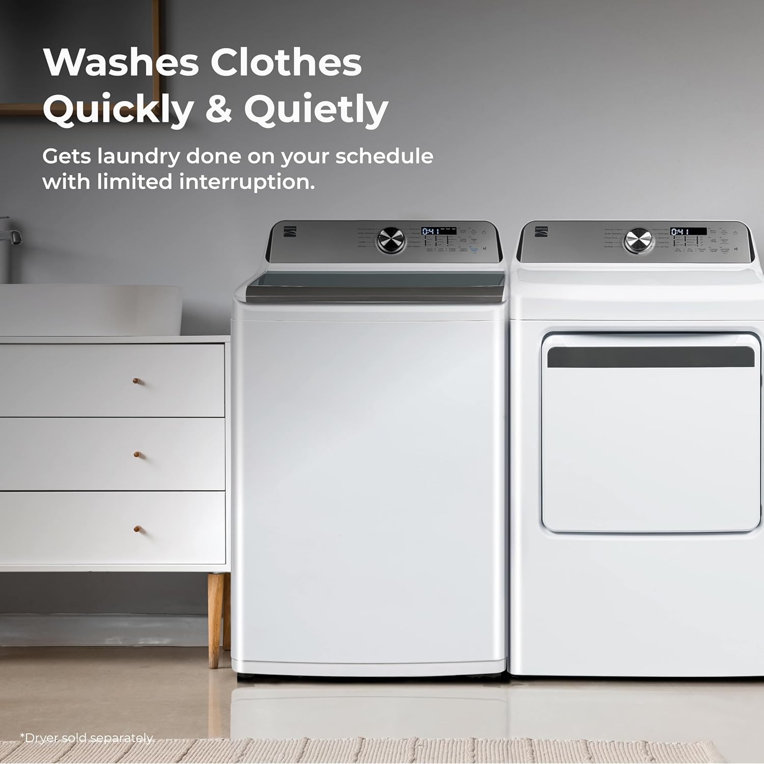 1759516636_Kenmore-4.5-cu.-ft.-Top-Load-Washer-with-Triple-Action-Impeller-for-Tough-Dirt-Stains-Reduce-Laundry-Time-with-Accela-and-Express-Wash-LED-White.jpg Kenmore 4.5 cu. ft. Top Load Washer with Triple Action Impeller for Tough Dirt & Stains-Reduce Laundry Time with Accela and Express Wash-LED, White - Image 7