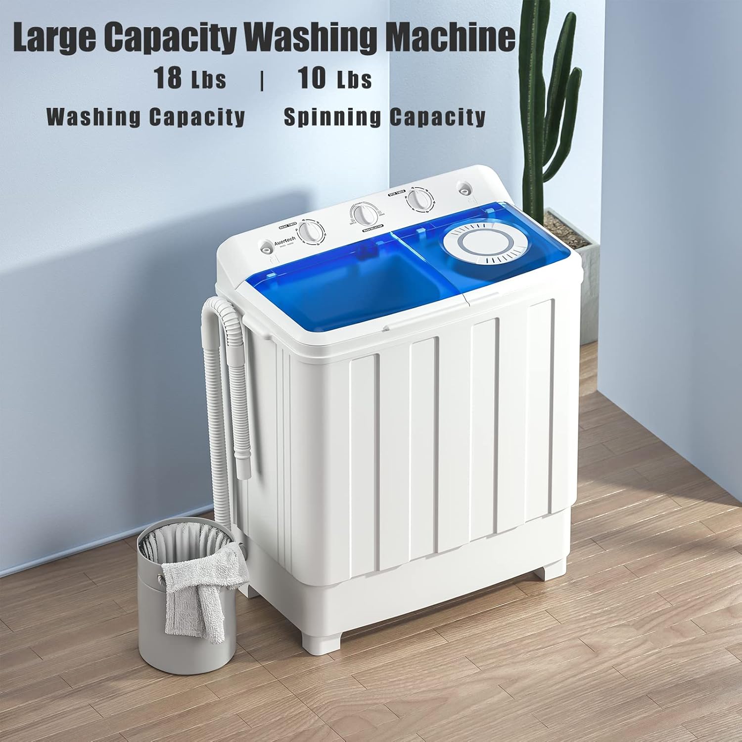 1759516805_Auertech-Portable-Washing-Machine-28lbs-Twin-Tub-Washer-Mini-Compact-Laundry-Machine-with-Drain-Pump-Semi-automatic-18lbs-Washer-10lbs-Spinner-Combo-for-Dorms-Apartments-RVs.jpg Auertech Portable Washing Machine, 28lbs Twin Tub Washer Mini Compact Laundry Machine with Drain Pump, Semi-automatic 18lbs Washer 10lbs Spinner Combo for Dorms, Apartments, RVs - Image 6