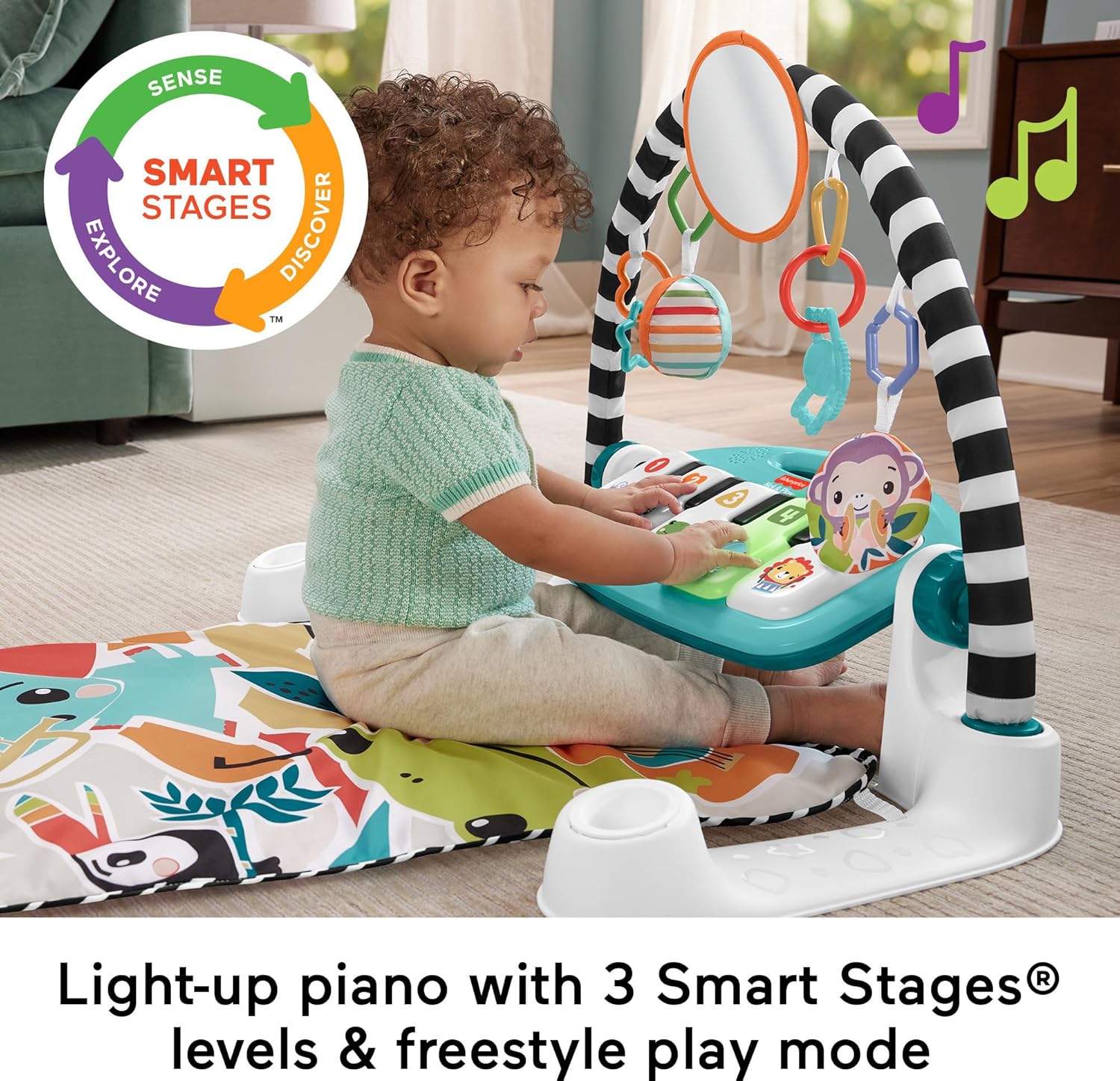 1759516854_Fisher-Price-Baby-Playmat-Glow-and-Grow-Kick-Play-Piano-Gym-Blue-Musical-Learning-Toy-with-Developmental-Activities-for-Newborns-0-Months.jpg Fisher-Price Baby Playmat Glow and Grow Kick & Play Piano Gym, Blue Musical Learning Toy with Developmental Activities for Newborns 0+ Months - Image 5