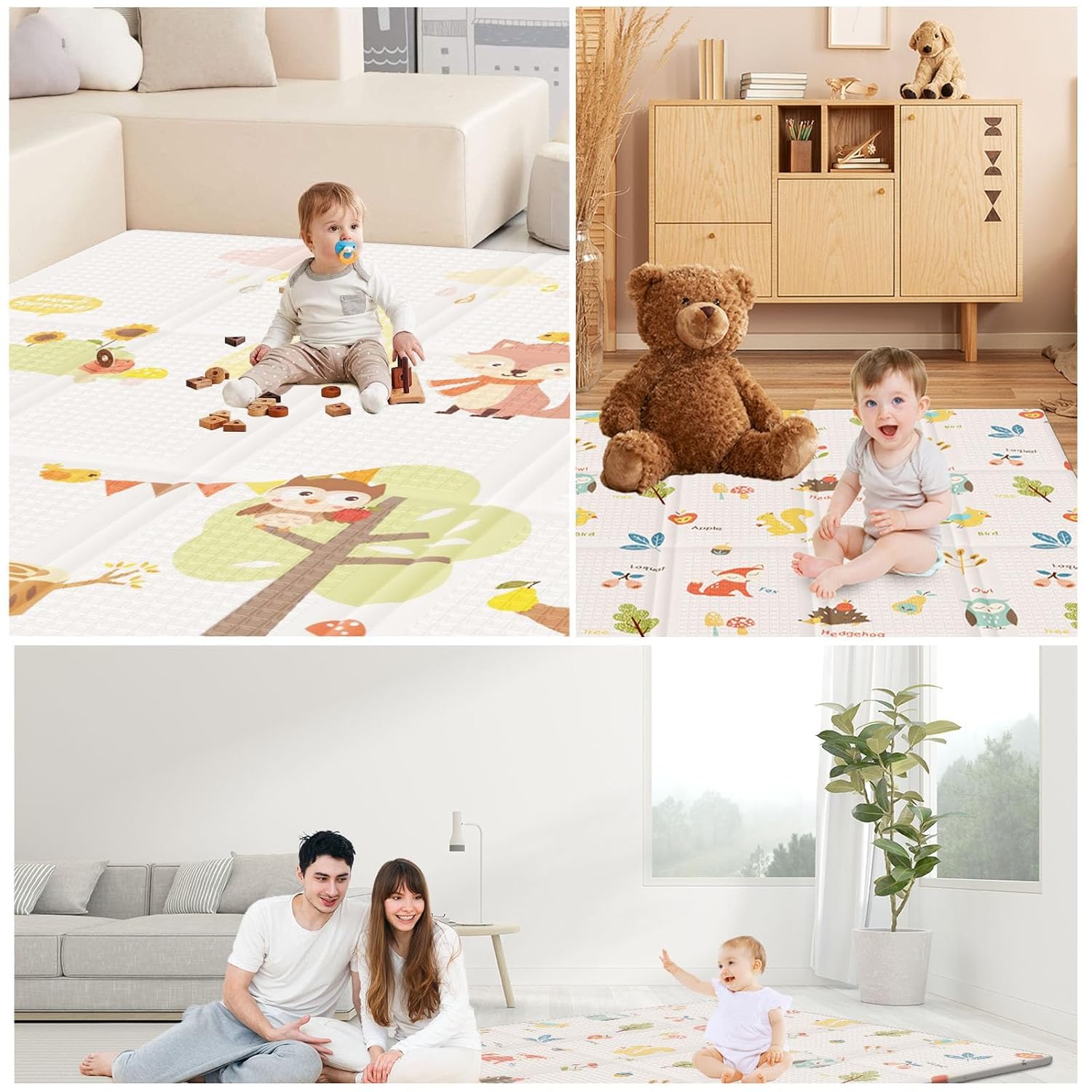 1759516903_Baby-Play-Mat-50-x-50-Inch-Play-Mat-Perfect-for-Use-Baby-Playpen-Foldable-Baby-Foam-Playmat-for-Floor-Portable-Waterproof-Activity-PlayMats-for-Babies-Infants-and-Toddlers.jpg Baby Play Mat, 50 x 50 Inch Play Mat Perfect for Use Baby Playpen, Foldable Baby Foam Playmat for Floor, Portable Waterproof Activity PlayMats for Babies, Infants and Toddlers - Image 8