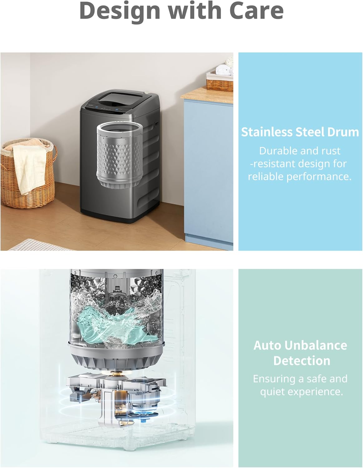 1759516936_Comfee-Portable-Washing-Machine-0.9-cu.ft-Compact-Washer-With-LED-Display-5-Wash-Cycles-2-Built-in-Rollers-Space-Saving-Full-Automatic-Washer.jpg Comfee Portable Washing Machine, 0.9 cu.ft Compact Washer With LED Display, 5 Wash Cycles, 2 Built-in Rollers, Space Saving Full-Automatic Washer - Image 6