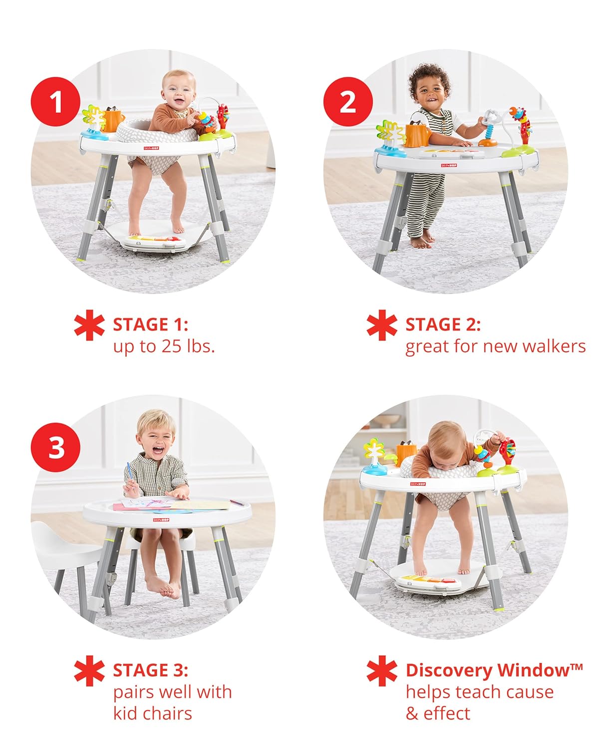 1759517006_Skip-Hop-Baby-Activity-Center-Interactive-Play-Center-with-3-Stage-Grow-with-Me-Functionality-4mo-Explore-More.jpg Skip Hop Baby Activity Center: Interactive Play Center with 3-Stage Grow-with-Me Functionality, 4mo+, Explore & More - Image 4