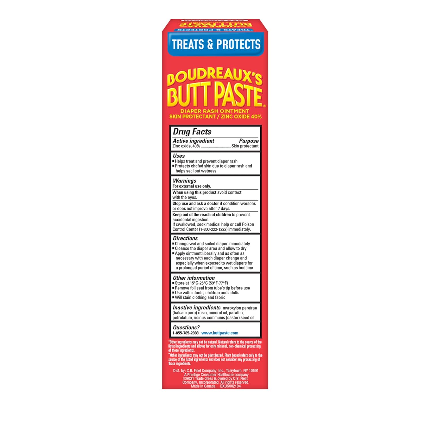 1759517011_Boudreauxs-Butt-Paste-Maximum-Strength-Diaper-Rash-Cream-Ointment-for-Baby-4-oz-Tube.jpg Boudreaux's Butt Paste Maximum Strength Diaper Rash Cream, Ointment for Baby, 4 oz Tube - Image 8