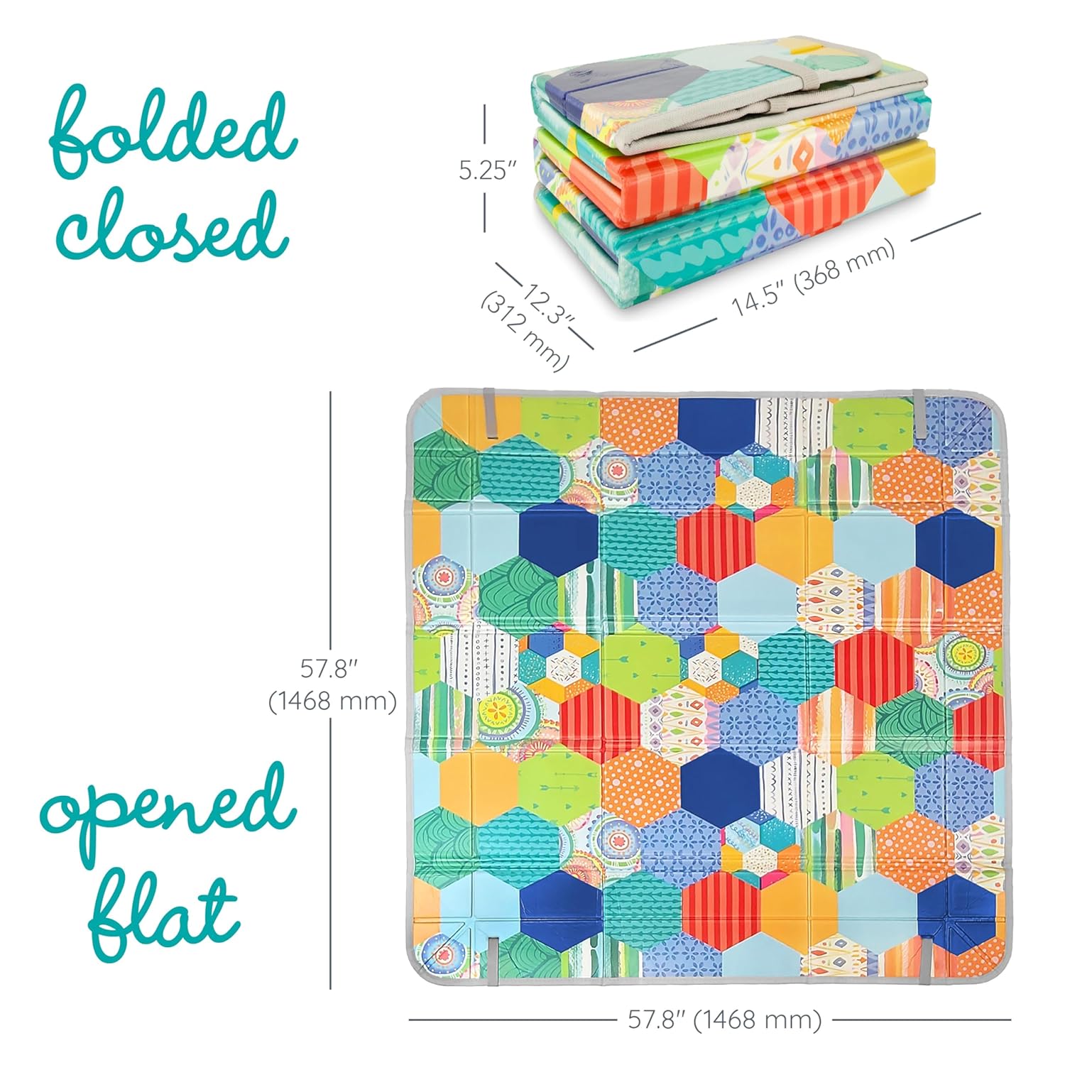 1759517252_Infantino-Foldable-Soft-Foam-Play-Mat-Baby-Play-Mat-for-Tummy-Time-Floor-Play-Lightweight-Easy-to-Store-Wipeable-Multicolor.jpg Infantino Foldable Soft Foam Play Mat, Baby Play Mat for Tummy Time & Floor Play, Lightweight, Easy to Store, Wipeable, Multicolor - Image 3