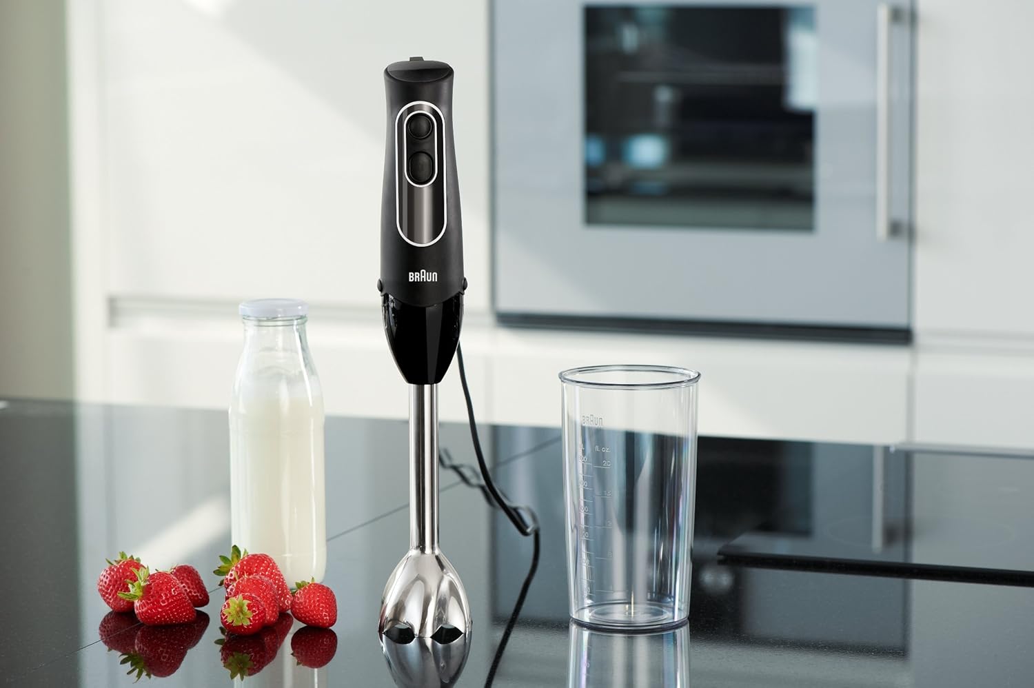1759517263_Braun-MultiQuick-5-Immersion-Hand-Blender-with-Dual-Speed-Turbo-and-Patented-Technology-350W-Includes-Beaker-and-Whisk-Black-MQ505.jpg Braun MultiQuick 5 Immersion Hand Blender with Dual Speed + Turbo and Patented Technology, 350W - Includes Beaker and Whisk, Black, MQ505 - Image 3