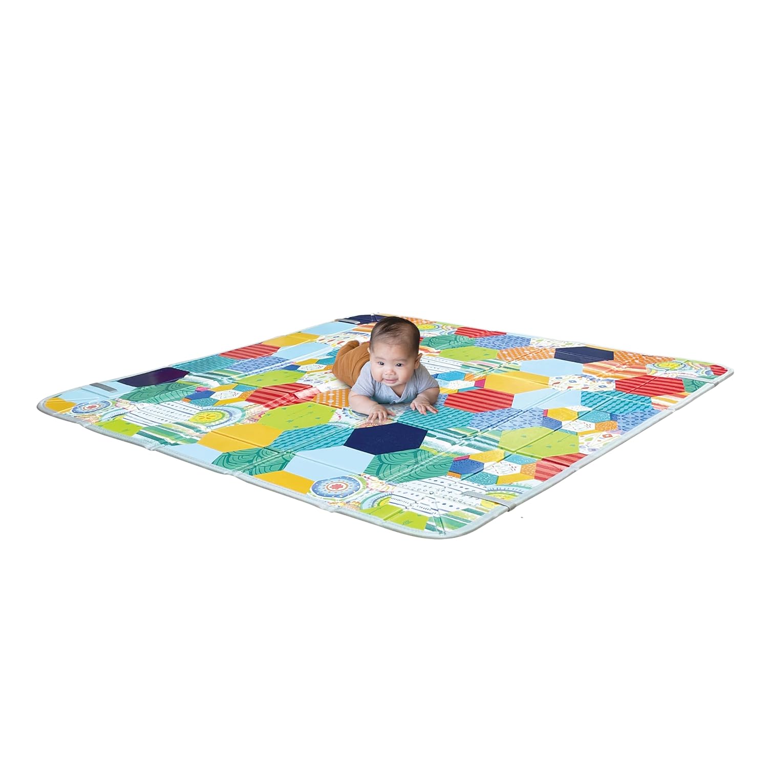 1759517263_Infantino-Foldable-Soft-Foam-Play-Mat-Baby-Play-Mat-for-Tummy-Time-Floor-Play-Lightweight-Easy-to-Store-Wipeable-Multicolor.jpg Infantino Foldable Soft Foam Play Mat, Baby Play Mat for Tummy Time & Floor Play, Lightweight, Easy to Store, Wipeable, Multicolor - Image 9