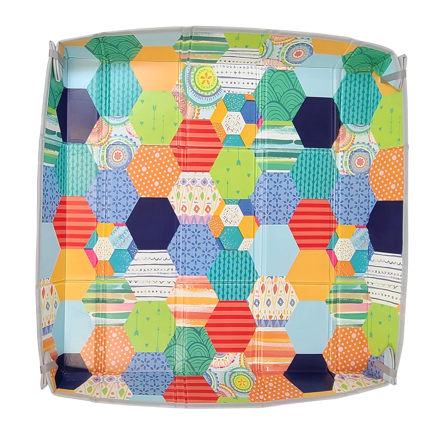 1759517265_Infantino-Foldable-Soft-Foam-Play-Mat-Baby-Play-Mat-for-Tummy-Time-Floor-Play-Lightweight-Easy-to-Store-Wipeable-Multicolor.jpg Infantino Foldable Soft Foam Play Mat, Baby Play Mat for Tummy Time & Floor Play, Lightweight, Easy to Store, Wipeable, Multicolor - Image 10