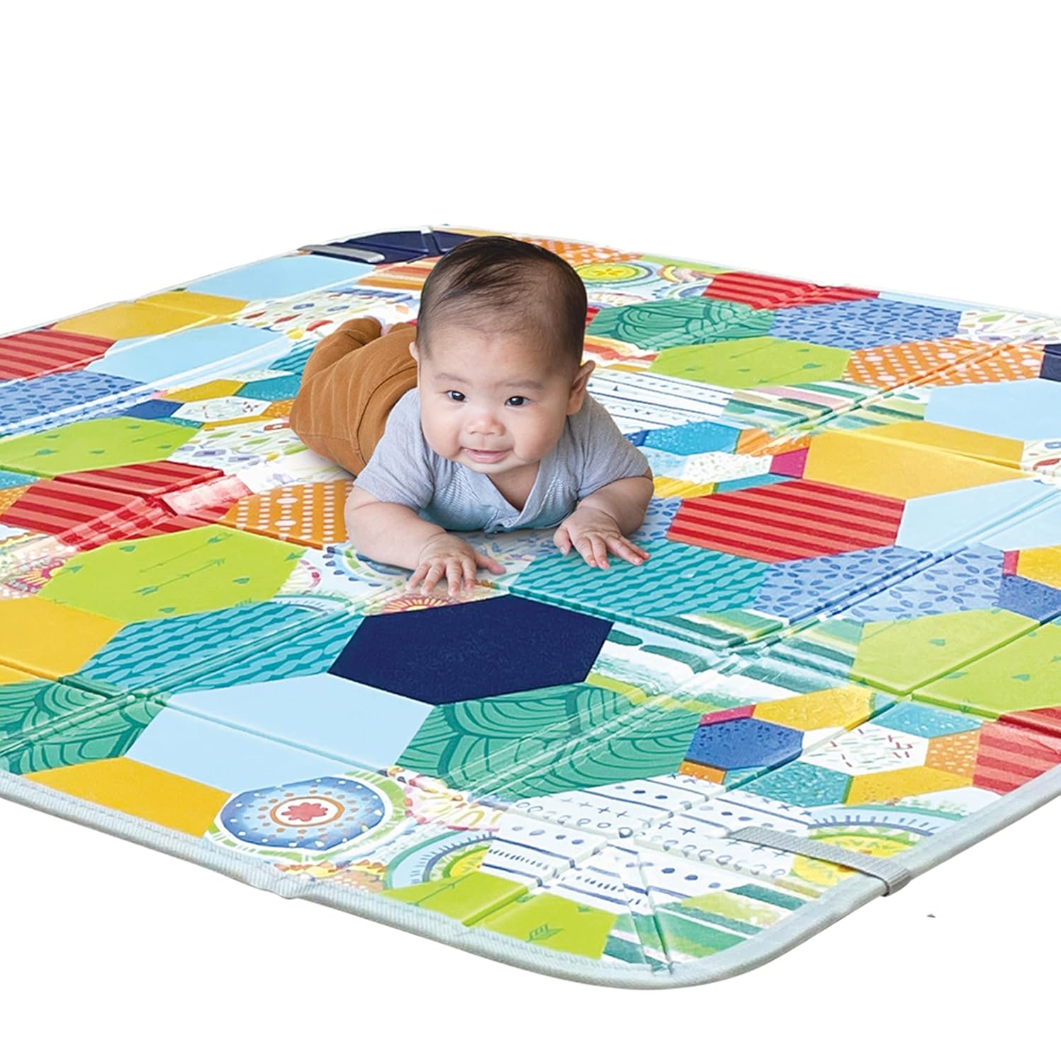 1759517268_Infantino-Foldable-Soft-Foam-Play-Mat-Baby-Play-Mat-for-Tummy-Time-Floor-Play-Lightweight-Easy-to-Store-Wipeable-Multicolor.jpg Infantino Foldable Soft Foam Play Mat, Baby Play Mat for Tummy Time & Floor Play, Lightweight, Easy to Store, Wipeable, Multicolor - Image 11