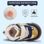 Baby Shoes forToddler Boys Girls Warm Sneakers 1-3Years with Fleece Lining Non-Slip Warmest Winter First Walkers Outdoor Boots - Image 4