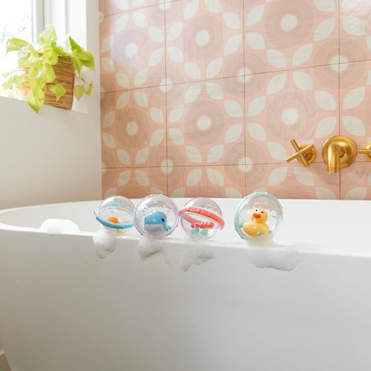 Munchkin® Float & Play Bubbles™ Baby and Toddler Bath Toy, 4 Count - Image 7