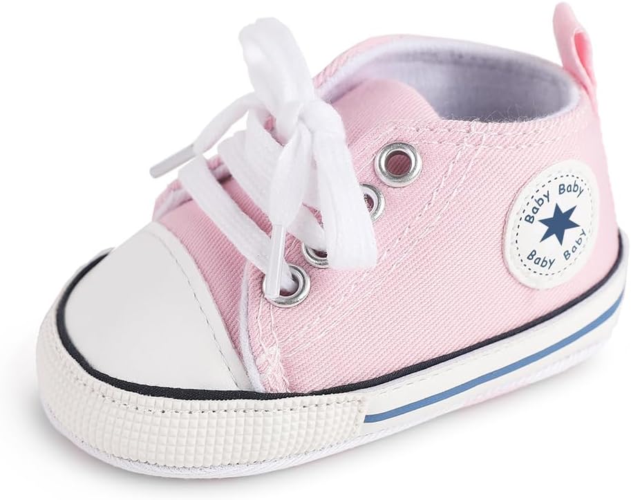 1759517522_Unisex-Baby-Boys-Girls-Shoes-Newborn-Infant-Non-Slip-Canvas-Denim-High-Top-Sneakers-Toddler-First-Walkers-Shoes.jpg Unisex Baby Boys Girls Shoes, Newborn Infant Non-Slip Canvas Denim High Top Sneakers, Toddler First Walkers Shoes - Image 6