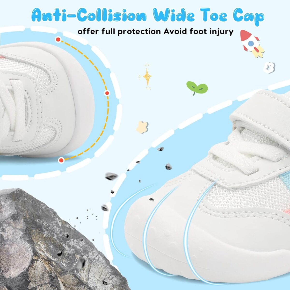 Scurtain Baby Shoes Boy Girl First Walking Shoe Infant Crib Breathable Sneakers Lightweight Barefoot Shoes for Babies - Image 3