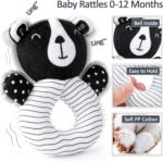 Joyreal High Contrast Baby Toys for Newborn, Black and White Baby Sensory Toys with Car Seat Toys,Infant Toys with Black White Cards Book, Montessori Toys for Baby Gifts - Image 6