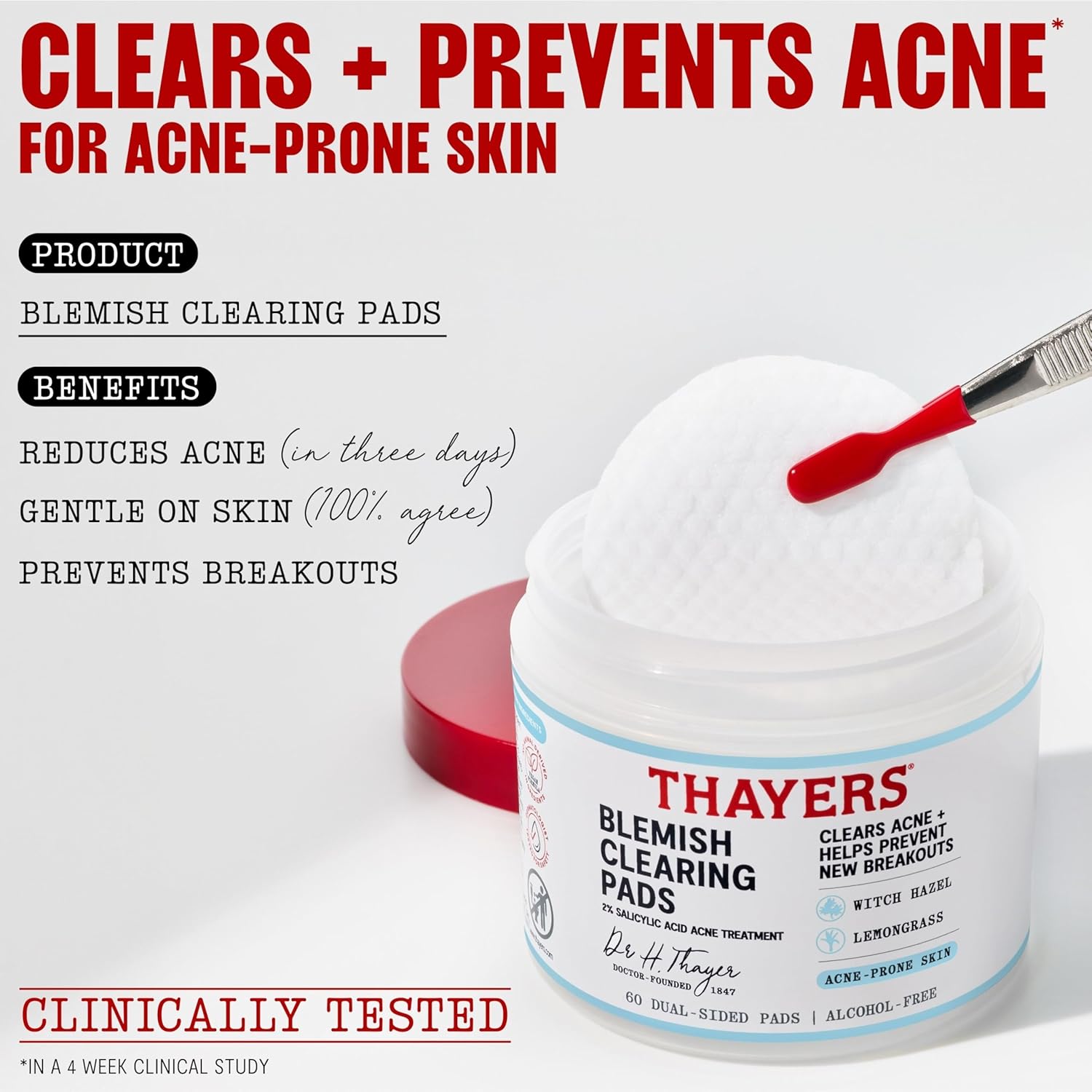1759518185_Thayers-Blemish-Clearing-Acne-Pads-Salicylic-Acid-Acne-Treatment-for-Face-Pore-Reducing-Exfoliating-and-Soothing-Skincare-Witch-Hazel-Toner-Pads-60-Ct.jpg Thayers Blemish Clearing Acne Pads, Salicylic Acid Acne Treatment for Face, Pore Reducing, Exfoliating, and Soothing Skincare, Witch Hazel Toner Pads, 60 Ct - Image 3