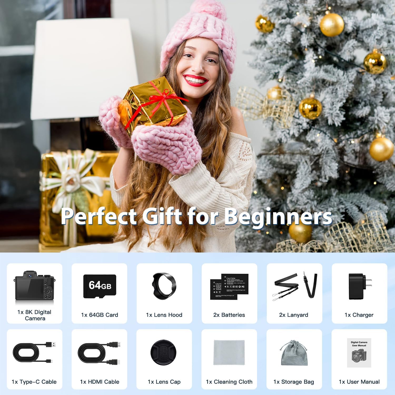 1759518351_8K-Digital-Cameras-for-Photography-Autofocus-WiFi-88MP-Vlogging-Camera-with-Dual-Lens-Flash-16X-Digital-Zoom-Touch-Screen-Travel-Camera-Anti-Shake-with-Lens-Hood-64GB-Card2-Batteries.jpg 8K Digital Cameras for Photography Autofocus, WiFi 88MP Vlogging Camera with Dual-Lens, Flash, 16X Digital Zoom, Touch Screen, Travel Camera Anti-Shake with Lens Hood, 64GB Card,2 Batteries - Image 9