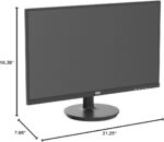 Philips New 24 inch Frameless Full HD (1920 x 1080) 100Hz Monitor, VESA, HDMI x1, VGA Port x1, Eye Care, 4 Year Advance Replacement Warranty, 241V8LB, Black - Image 8