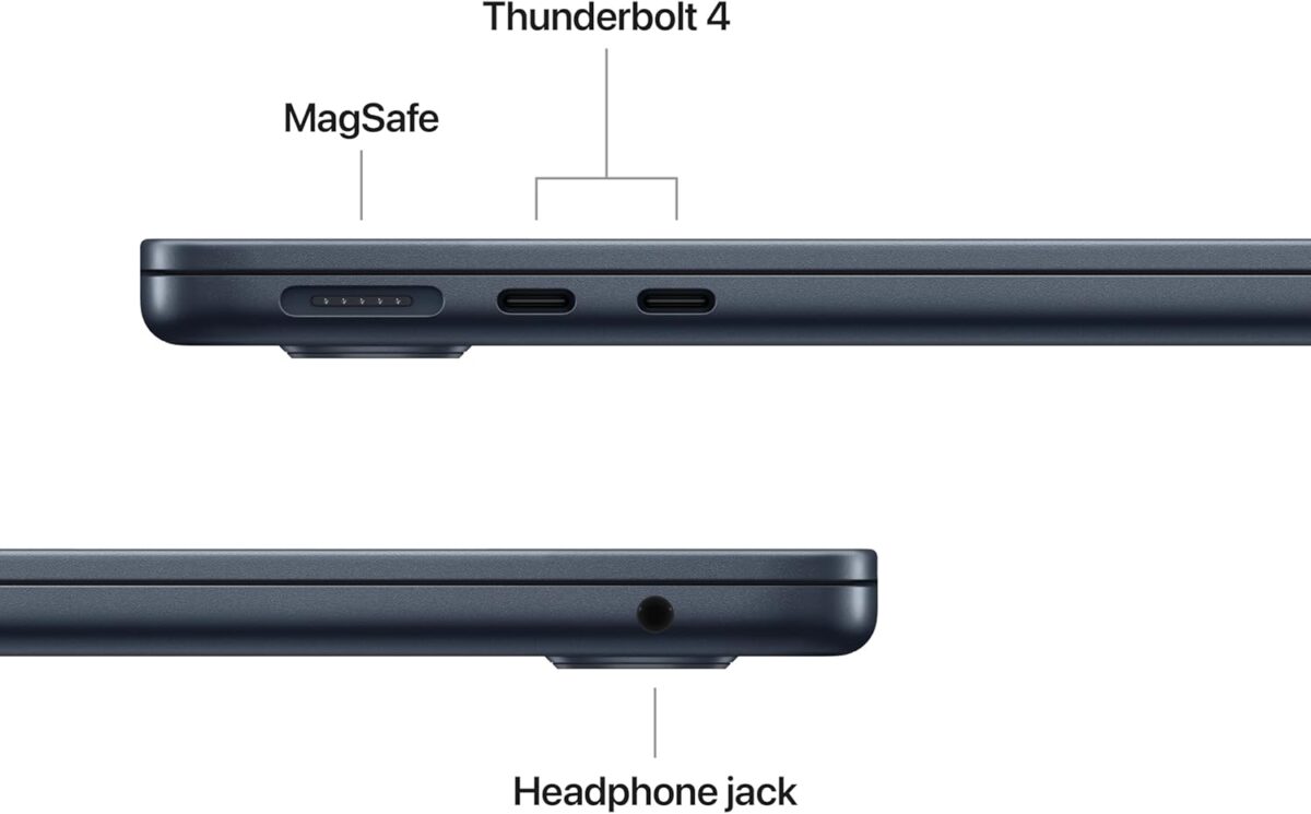 Apple 2025 MacBook Air 13-inch Laptop with M4 chip, 16GB Unified Memory, 2TB SSD Storage - Midnight - Image 7