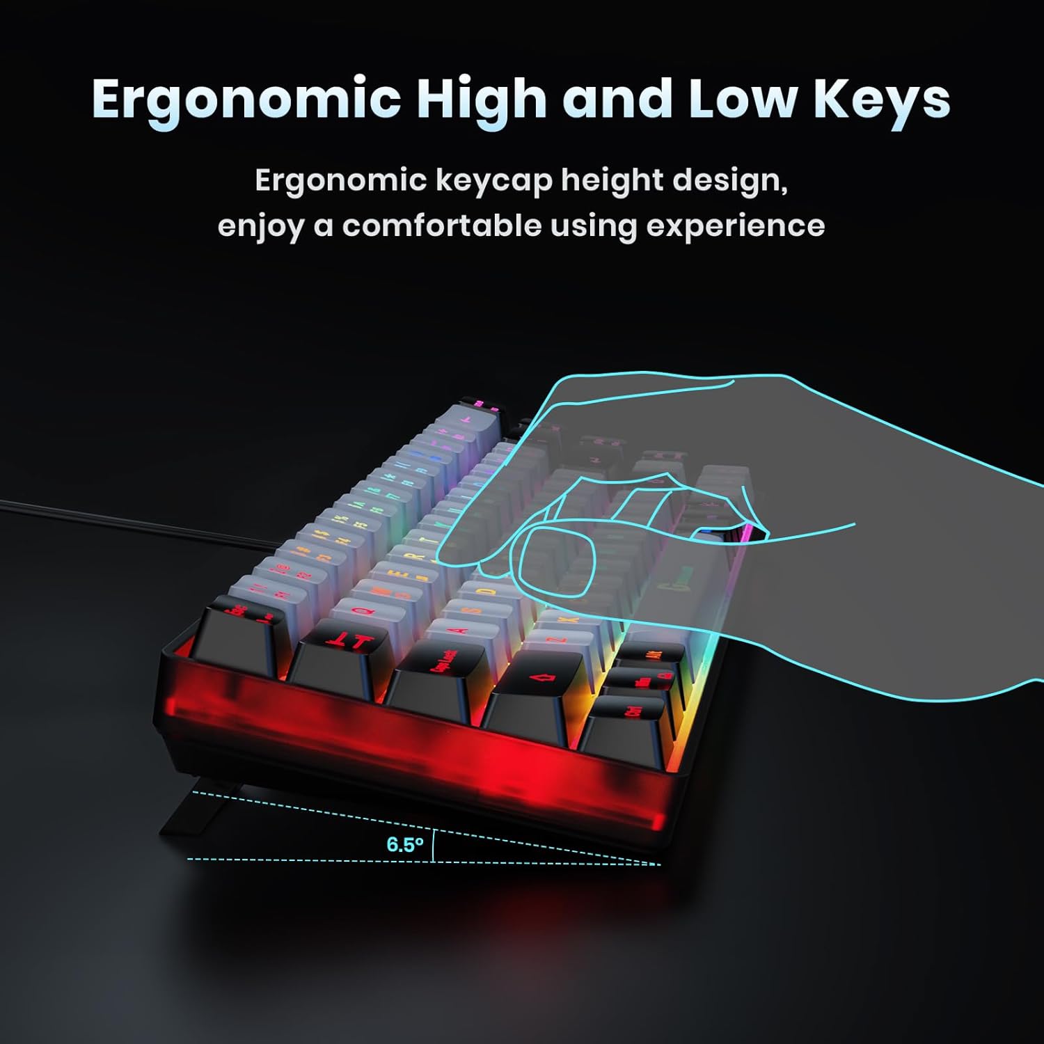 1759519031_65-Gaming-Keyboard-Wired-Backlit-Mini-Keyboard-Ultra-Compact-Anti-Ghosting-No-Conflict-68-Keys-Membrane-Gaming-Wired-Keyboard-for-PC-Laptop-Windows-Gamer.jpg 65% Gaming Keyboard, Wired Backlit Mini Keyboard, Ultra-Compact Anti-Ghosting No-Conflict 68 Keys Membrane Gaming Wired Keyboard for PC Laptop Windows Gamer - Image 7