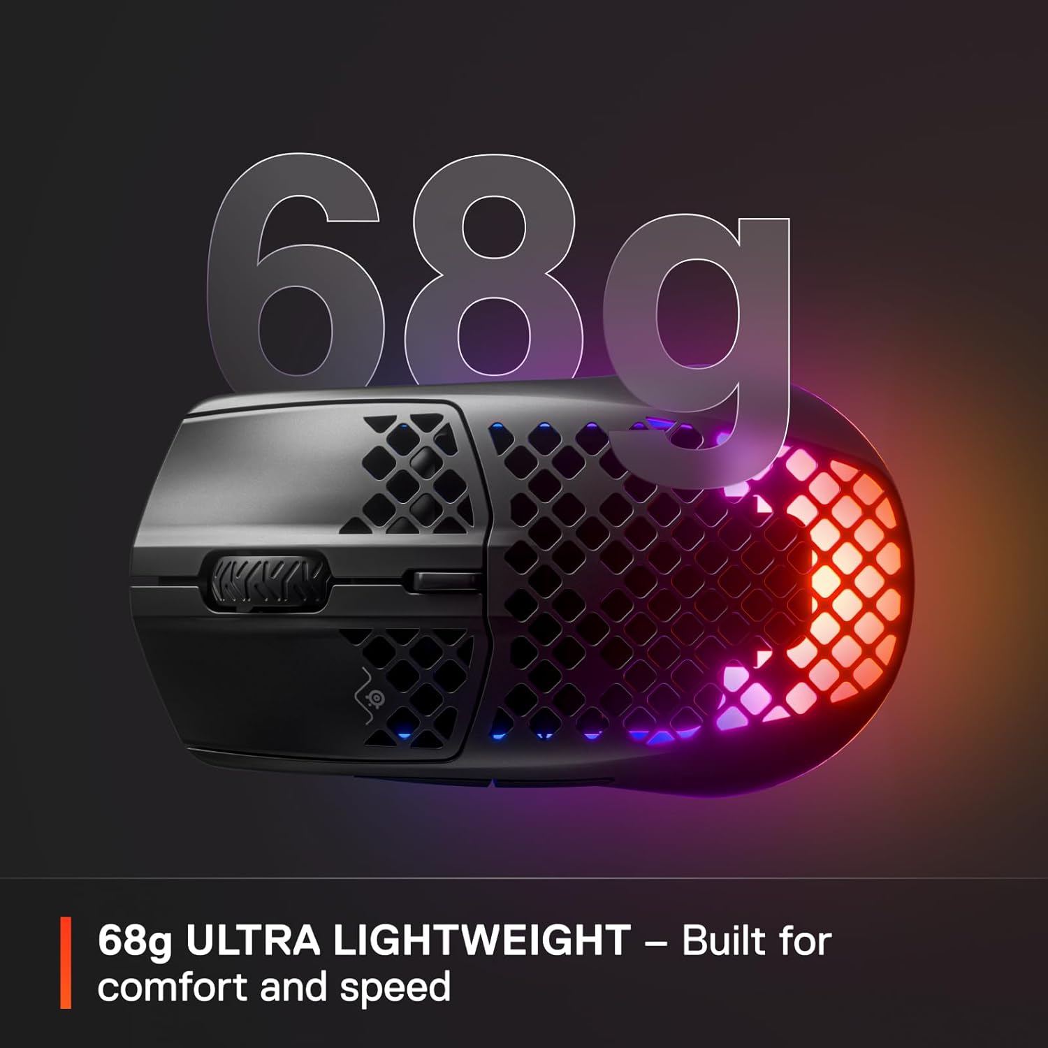 1759519167_SteelSeries-Aerox-3-Wireless-Holey-RGB-Gaming-Mouse-Ultra-lightweight-Water-Resistant-Design-18K-DPI-TrueMove-Air-Optical-Sensor-Onyx.jpg SteelSeries Aerox 3 Wireless - Holey RGB Gaming Mouse - Ultra-lightweight Water Resistant Design - 18K DPI TrueMove Air Optical Sensor- Onyx - Image 5