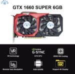GeForce GTX 1660 Super 6GB Graphics Cards, GDRR6 192Bit PCIE 3.0X16 Computer Gaming Gpu, Dual Freeze Fans Video Card with HDMI/DP/DVI Ports Support 4K and 8K HD - Image 4