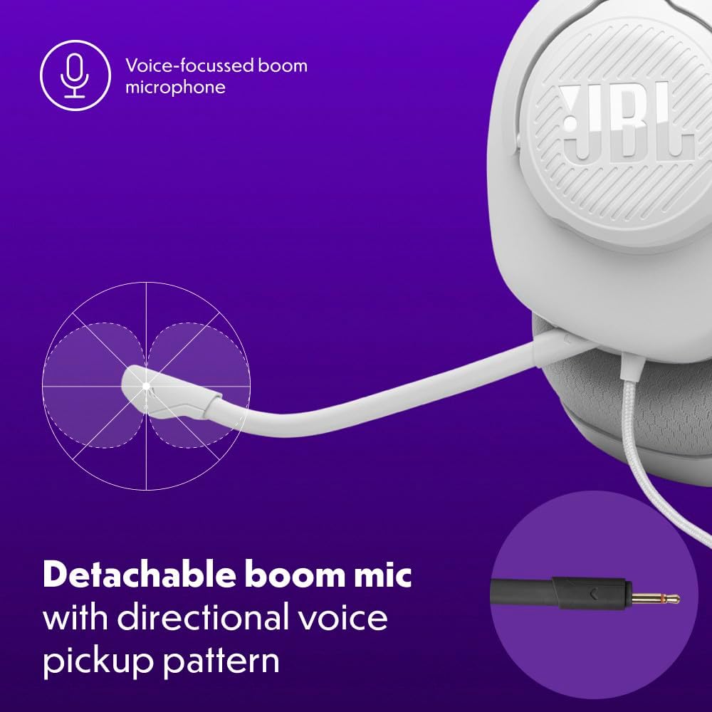 1759519655_JBL-Quantum-100M2-Wired-Over-Ear-Gaming-Headset-with-omnidirectional-Detachable-mic-with-Mute-Option-and-Fabric-Covered-Memory-Foam-Ear-Cushions-Compatible-with-All-Platforms-White.jpg JBL Quantum 100M2 - Wired Over-Ear Gaming Headset with omnidirectional, Detachable mic with Mute Option and Fabric-Covered Memory Foam Ear Cushions, Compatible with All Platforms (White) - Image 4
