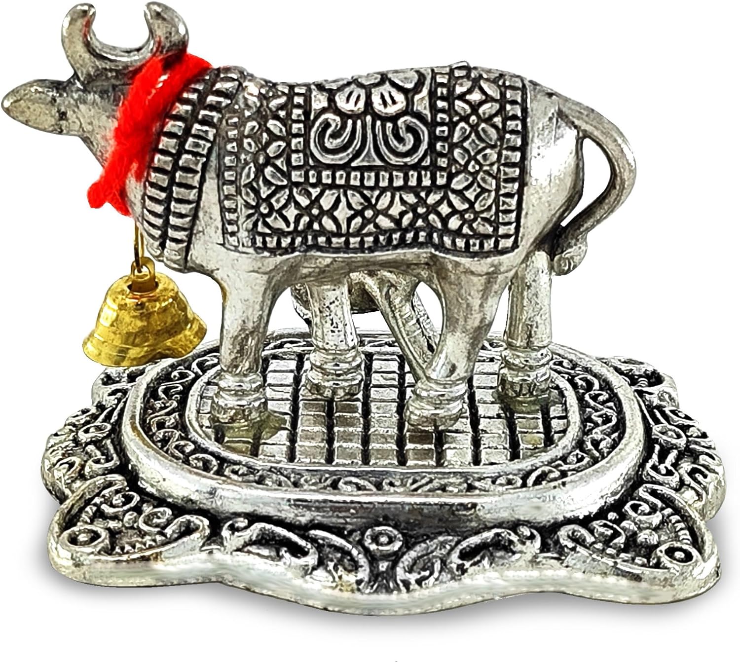 1759519736_NOBILITY-Pooja-Items-Diwali-Gift-Silver-Antique-Small-Kamdhenu-Cow-and-Calf-with-Blue-Box-Metal-Statue-Decorative-Item-Showpiece-for-Home-Office-Decoration-Wedding-Return-Gifts.jpg NOBILITY Pooja Items Diwali Gift Silver Antique Small Kamdhenu Cow and Calf with Blue Box Metal Statue Decorative Item Showpiece for Home Office Decoration Wedding Return Gifts - Image 7